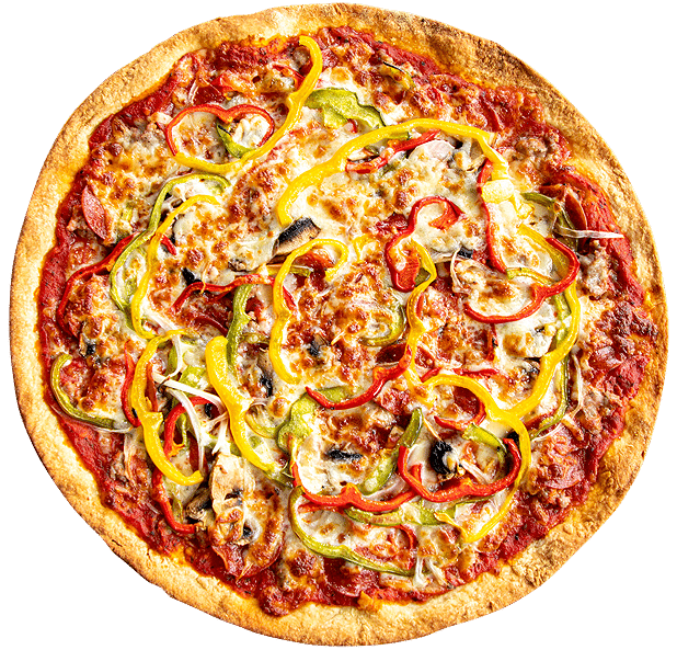 pepper and mushroom pizza